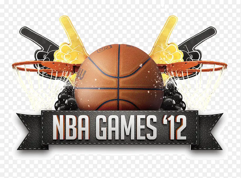 nba篮球海报标题png