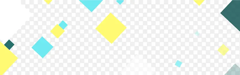彩色方块漂浮元素