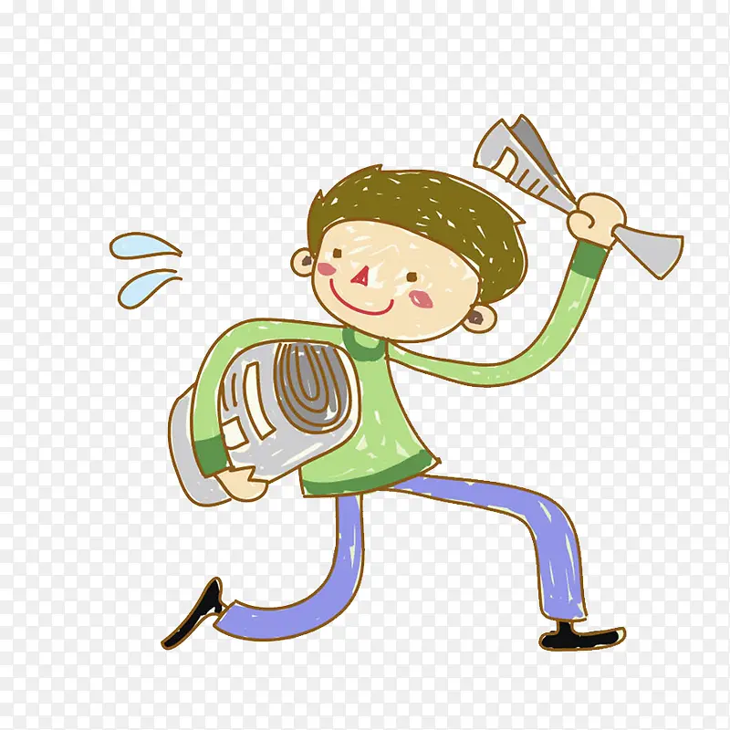 送报的男孩
