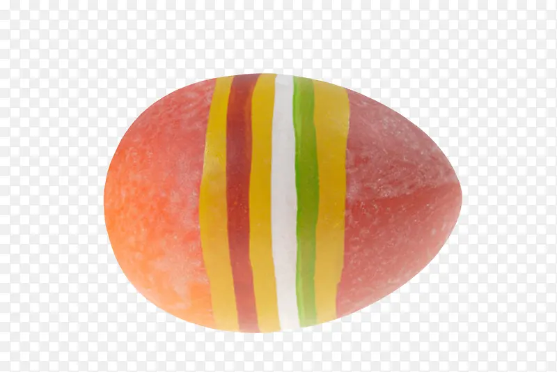 红色禽蛋条纹斑点的食用彩蛋实物