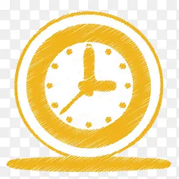 Yellow clock Icon