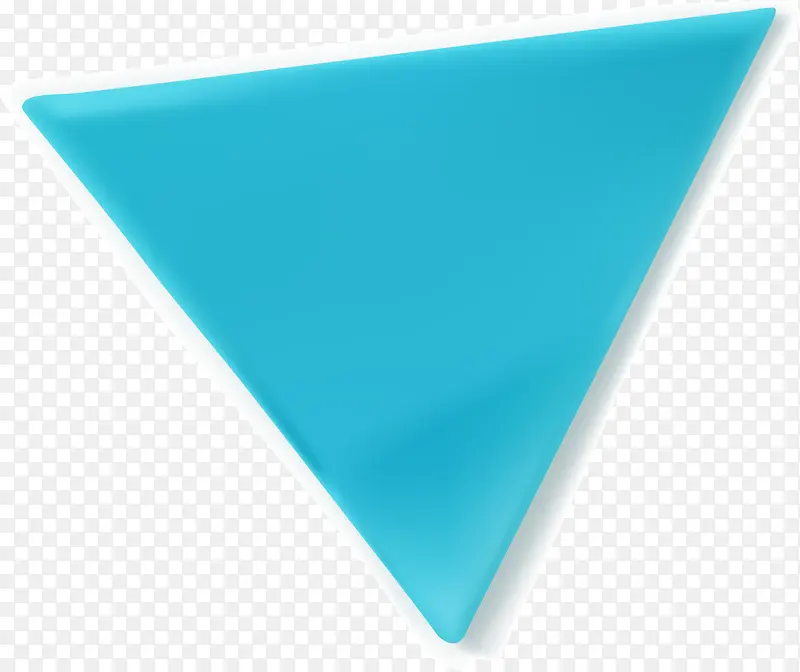 蓝色简约三角形