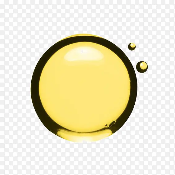 黄色液滴