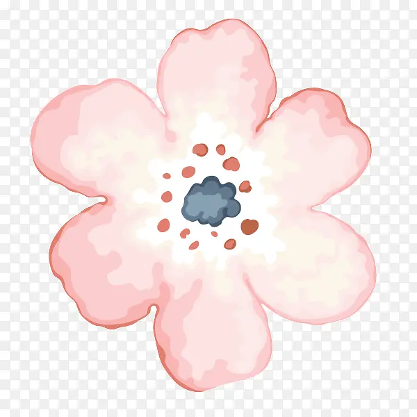 手绘水彩花卉花朵