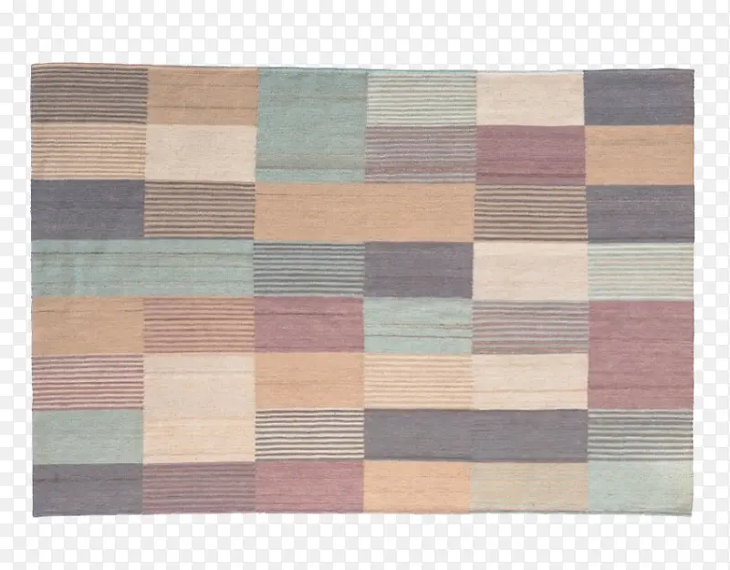 风格简约的方块地毯