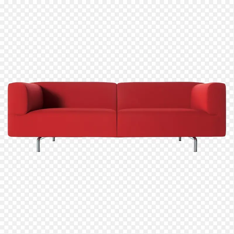 红色的个性沙发实物