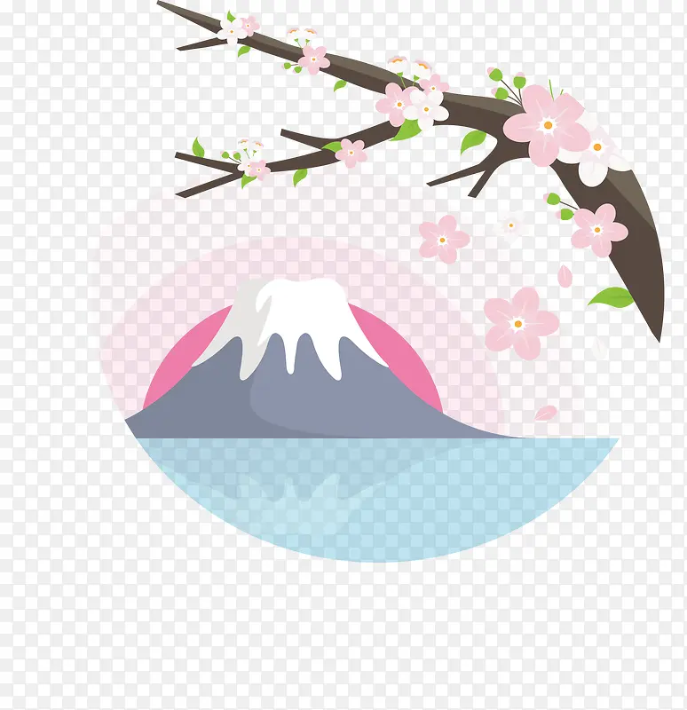美丽日本樱花海报