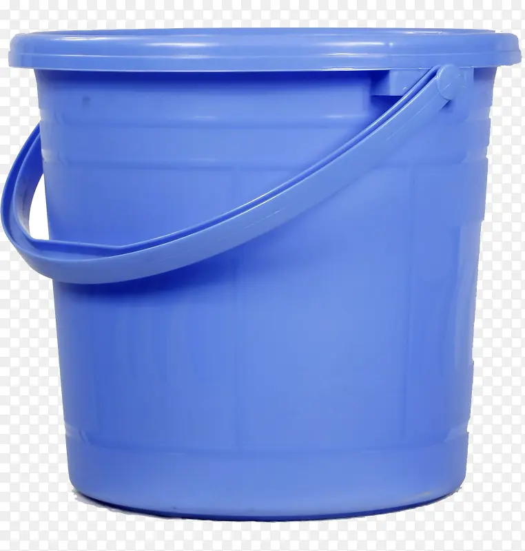 蓝色塑料手提水桶