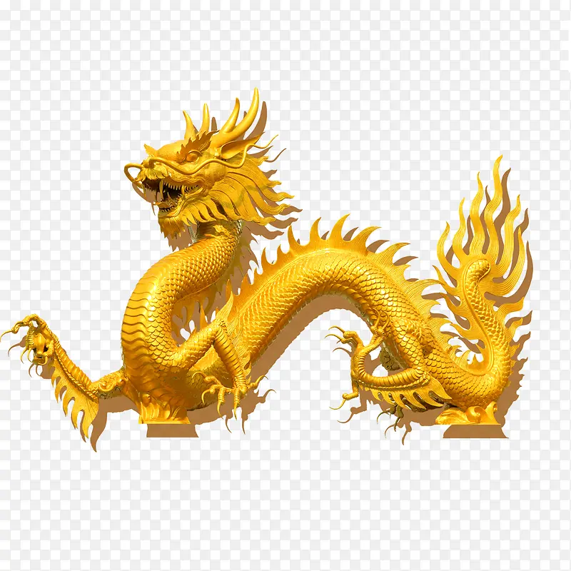 金色龙雕 龙凤呈祥传统文化雕塑PNG图片素材下载_图片编号qjjovdkq-免抠素材网