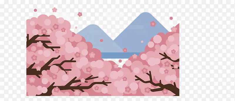日本樱花节美丽樱花