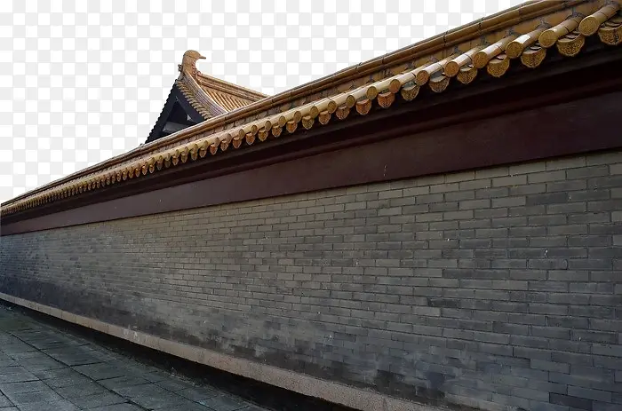 深灰色中国风古代围墙