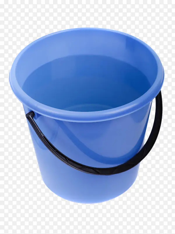 矢量蓝色塑料水桶