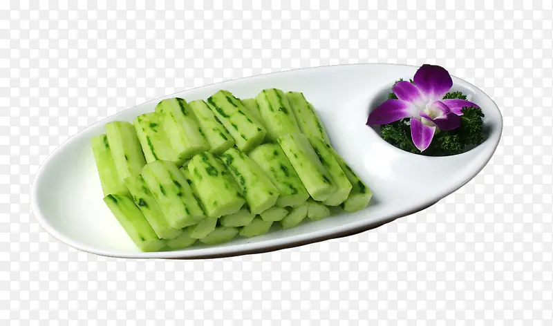 一盘儿黄瓜png高清图
