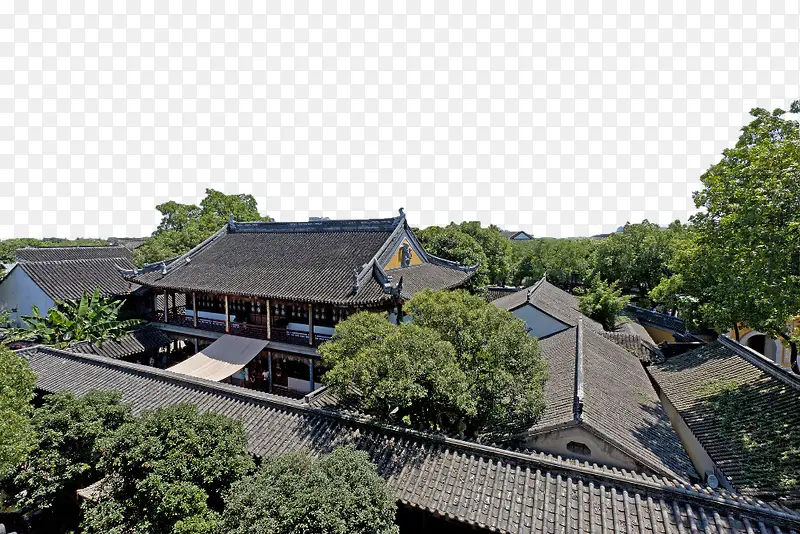 特色古风建筑杭州地标免抠图