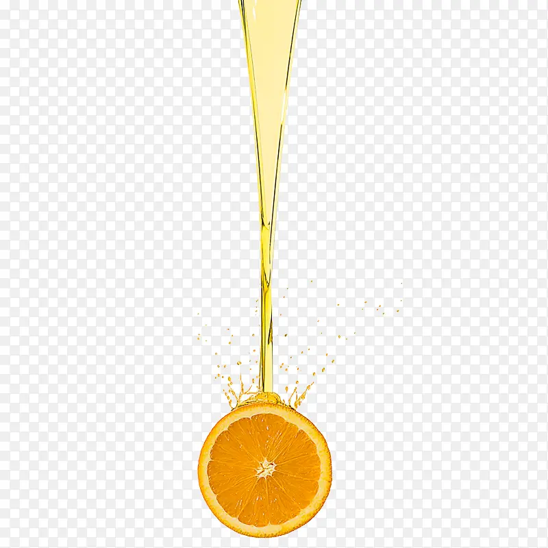 浇上蜂蜜水的橙子