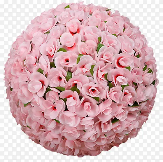 加密粉色玫瑰花球婚庆装饰