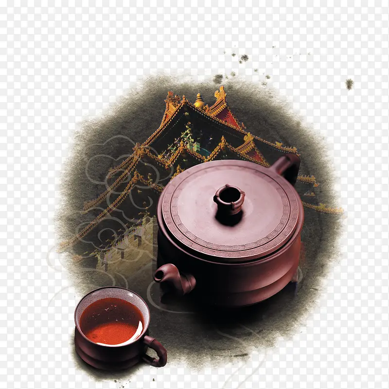 茶叶 茶壶 中国元素茶的古典背