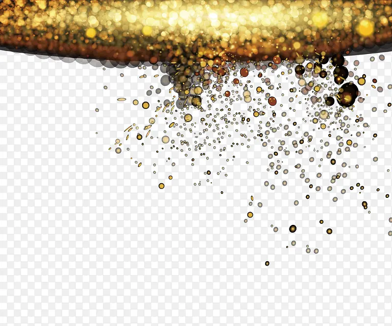 金色粒子特效光效元素