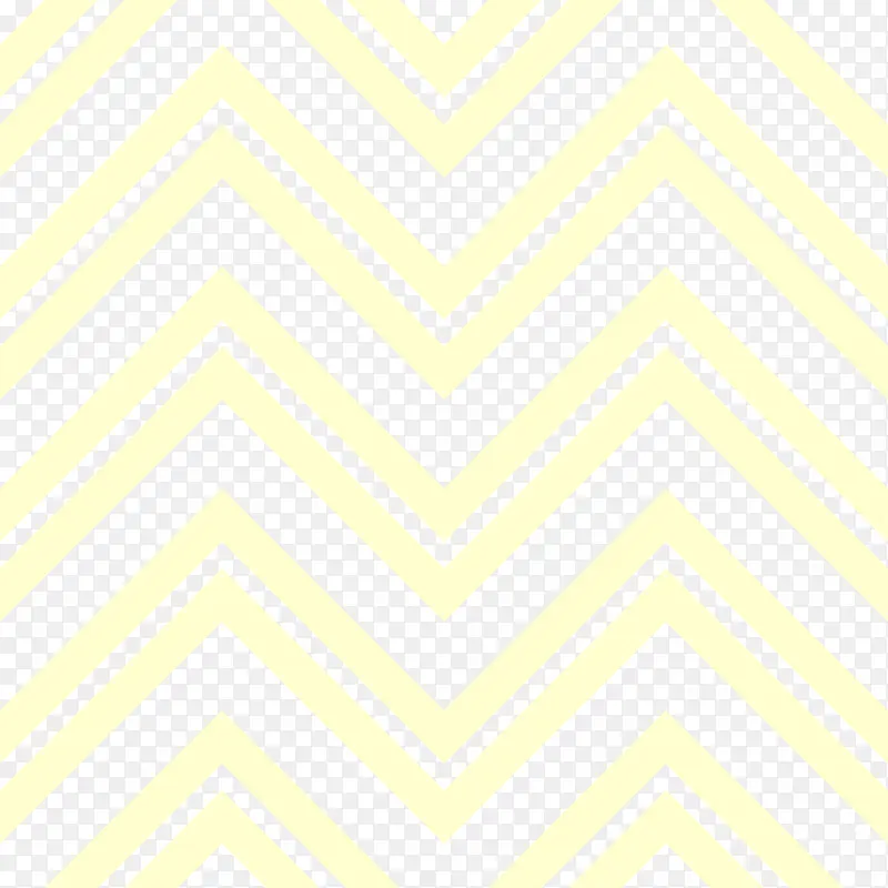 手绘黄色波浪纹折线