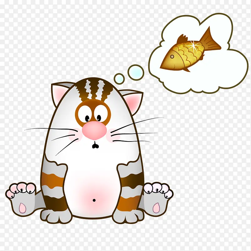 想吃小鱼干的猫咪设计PNG图片素材下载_图片编号ydmdkkkq-免抠素材网