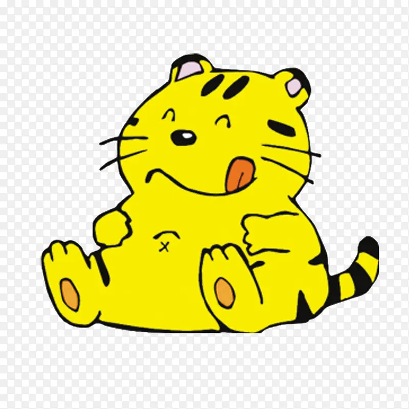刚吃饱饭的猫