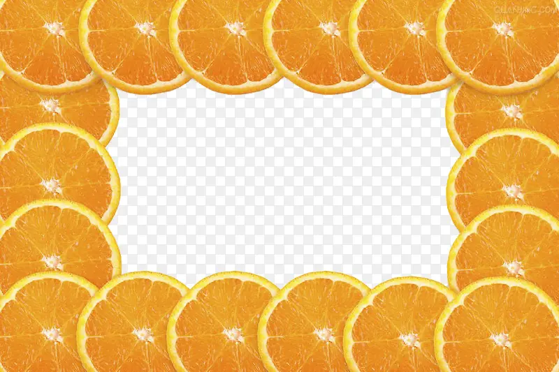 橙子切片素材