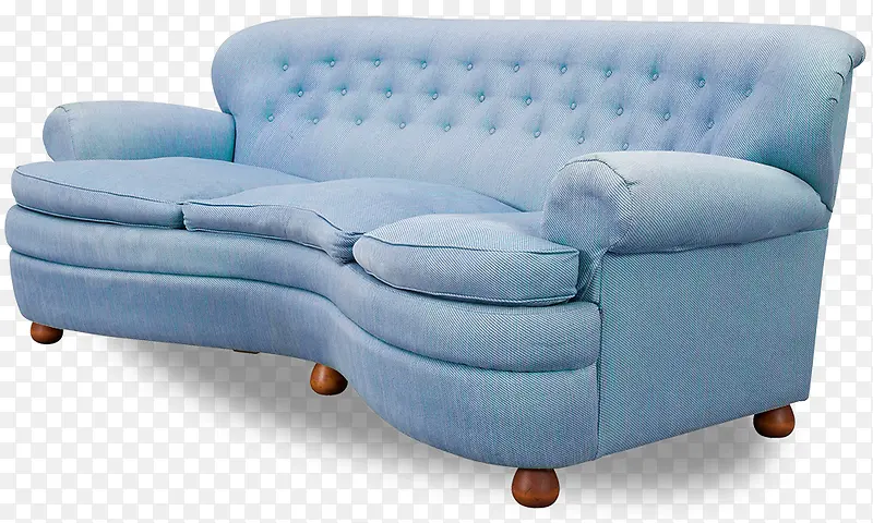 蓝色柔软沙发