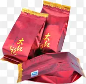 质感红色大红袍茶叶效果