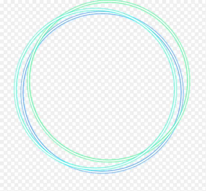蓝绿圆形光效