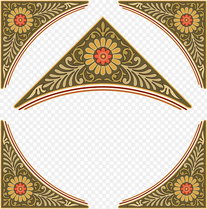 韩式花纹