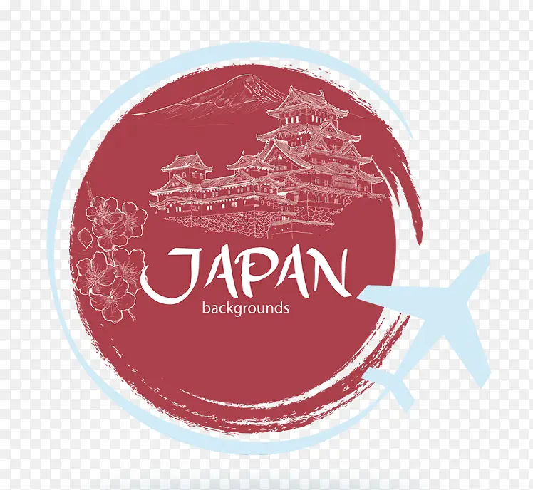 日本旅游宣传展板