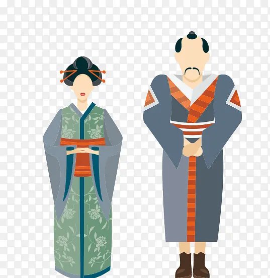 日本传统旅游人物