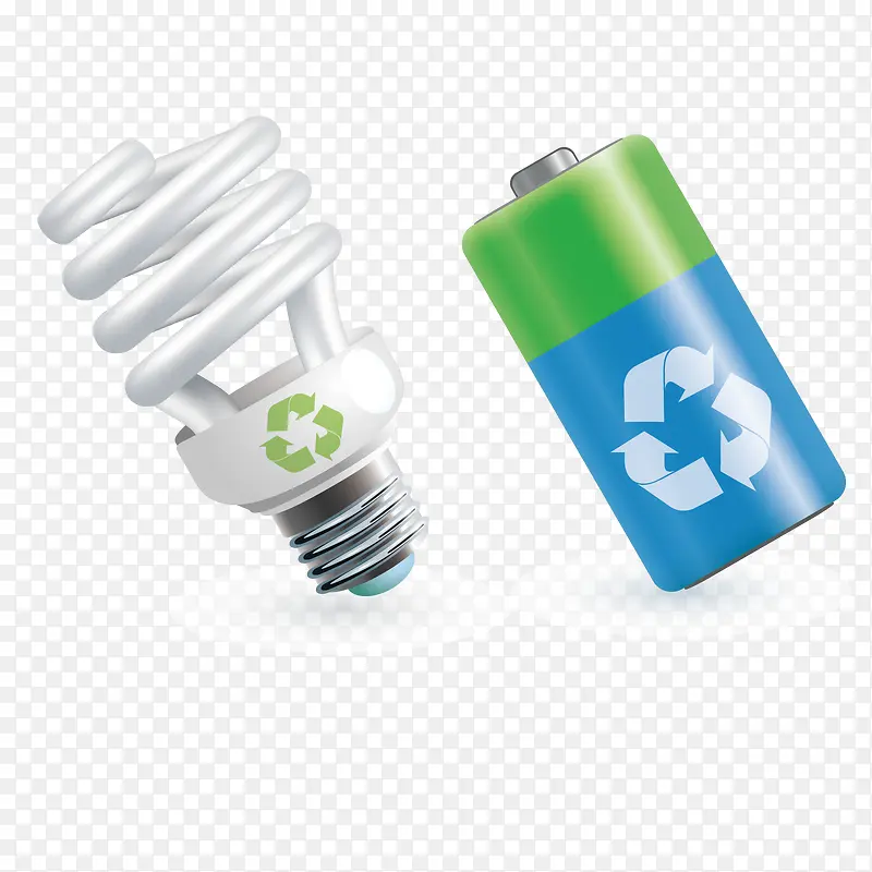 回收电池节能灯泡