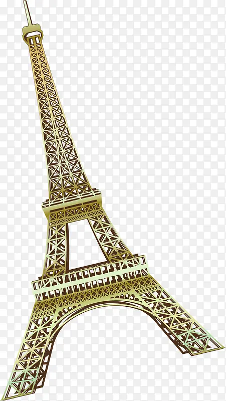 巴黎铁塔矢量手绘