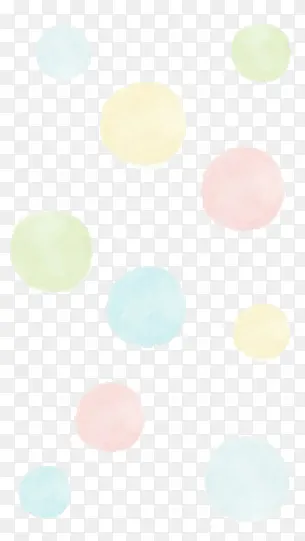 手绘彩色球卡通泡泡节日海报装饰