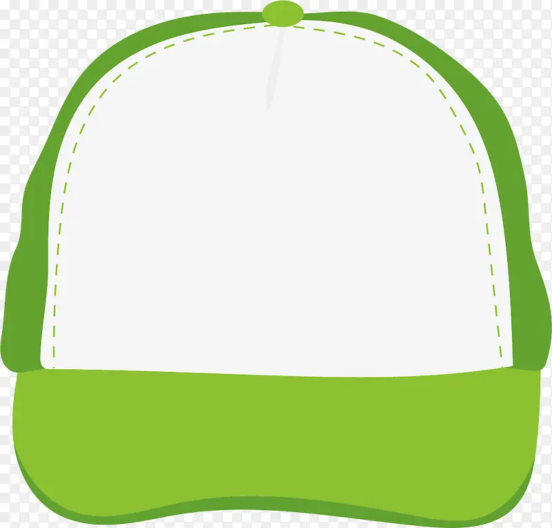 绿白色矢量风格司机帽