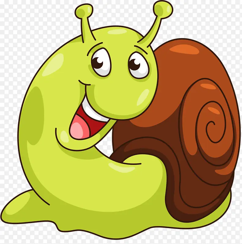 绿色小蜗牛