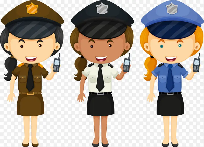 穿制服的女警
