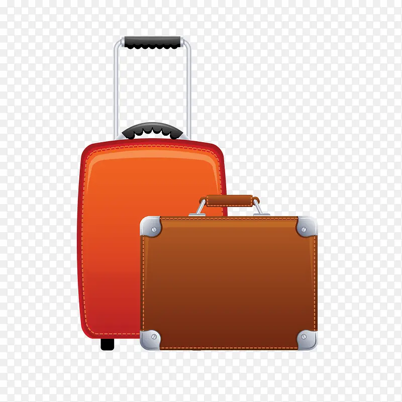 创意旅行行李箱设计矢量图
