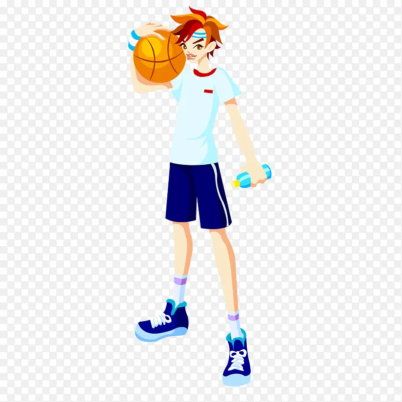 卡通打篮球的人物设计