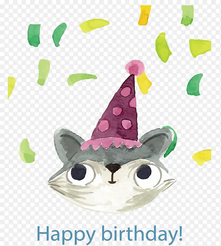 灰色猫咪生日派对