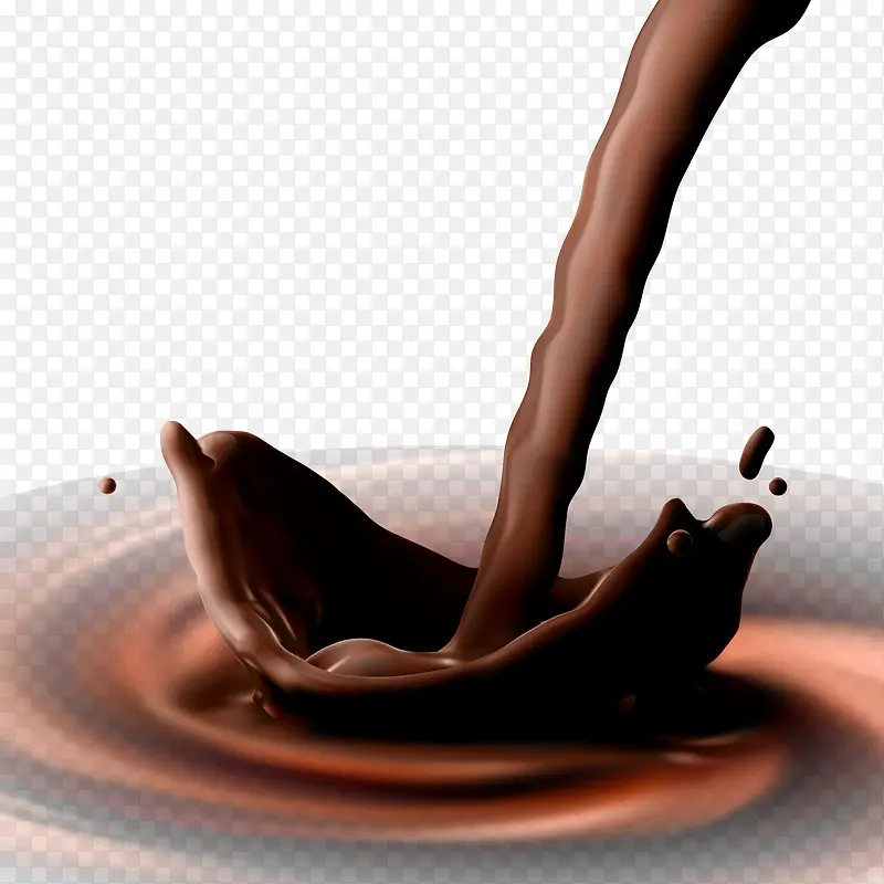 动感液态巧克力矢量图
