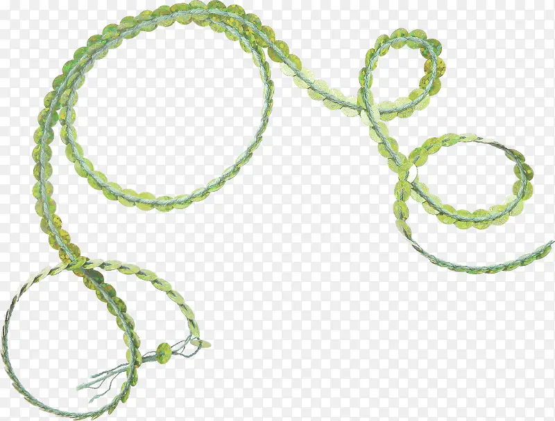 绿色漂亮编织绳子