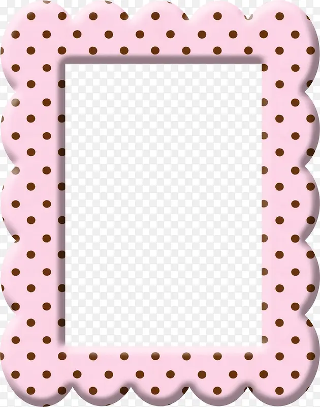 粉色花纹相框