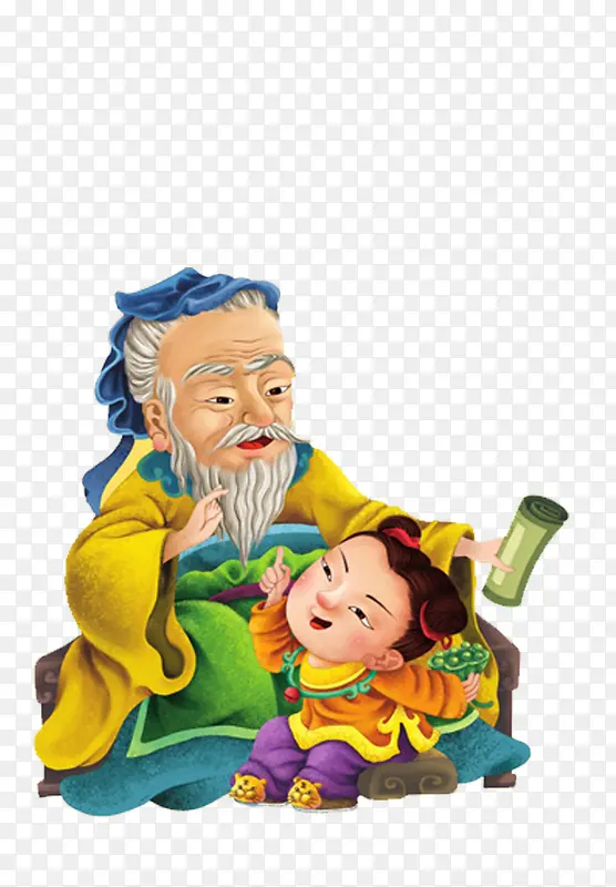 矢量唐诗三百首故事书配图