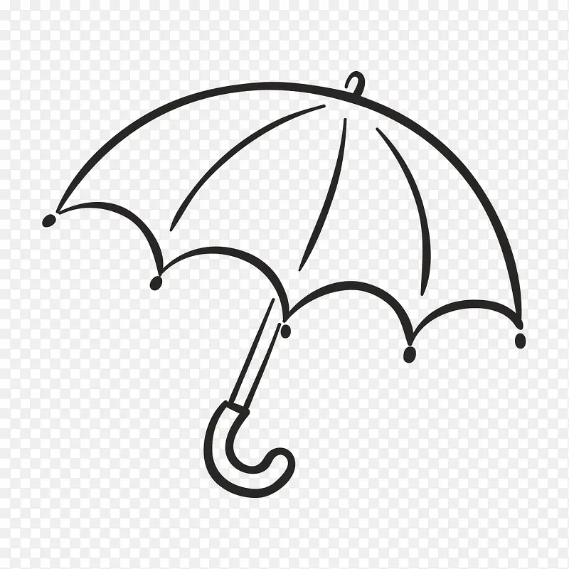 简笔雨伞