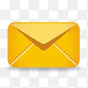 黄色电子邮件图标