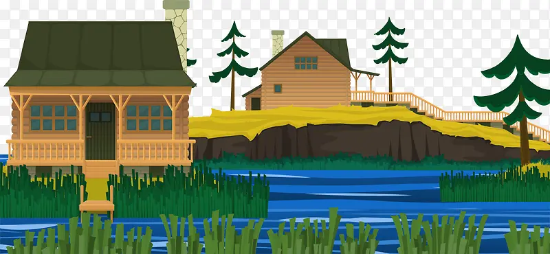 河边小木屋