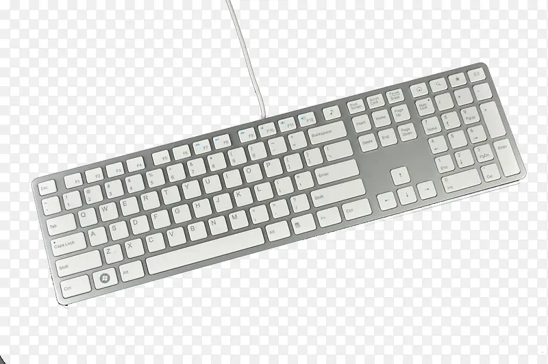 白色简约键盘