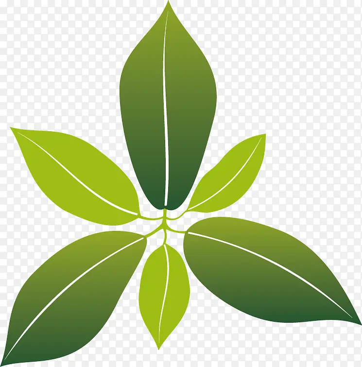 矢量绿色植物设计小树叶创意图标PNG图片素材下载_图片编号qaxbedwy-免抠素材网